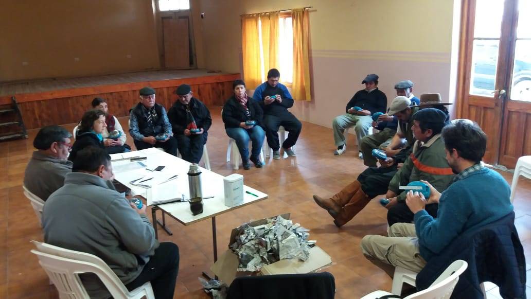 Reunión de socialización del proyecto con integrantes la Sociedad Rural de Comallo