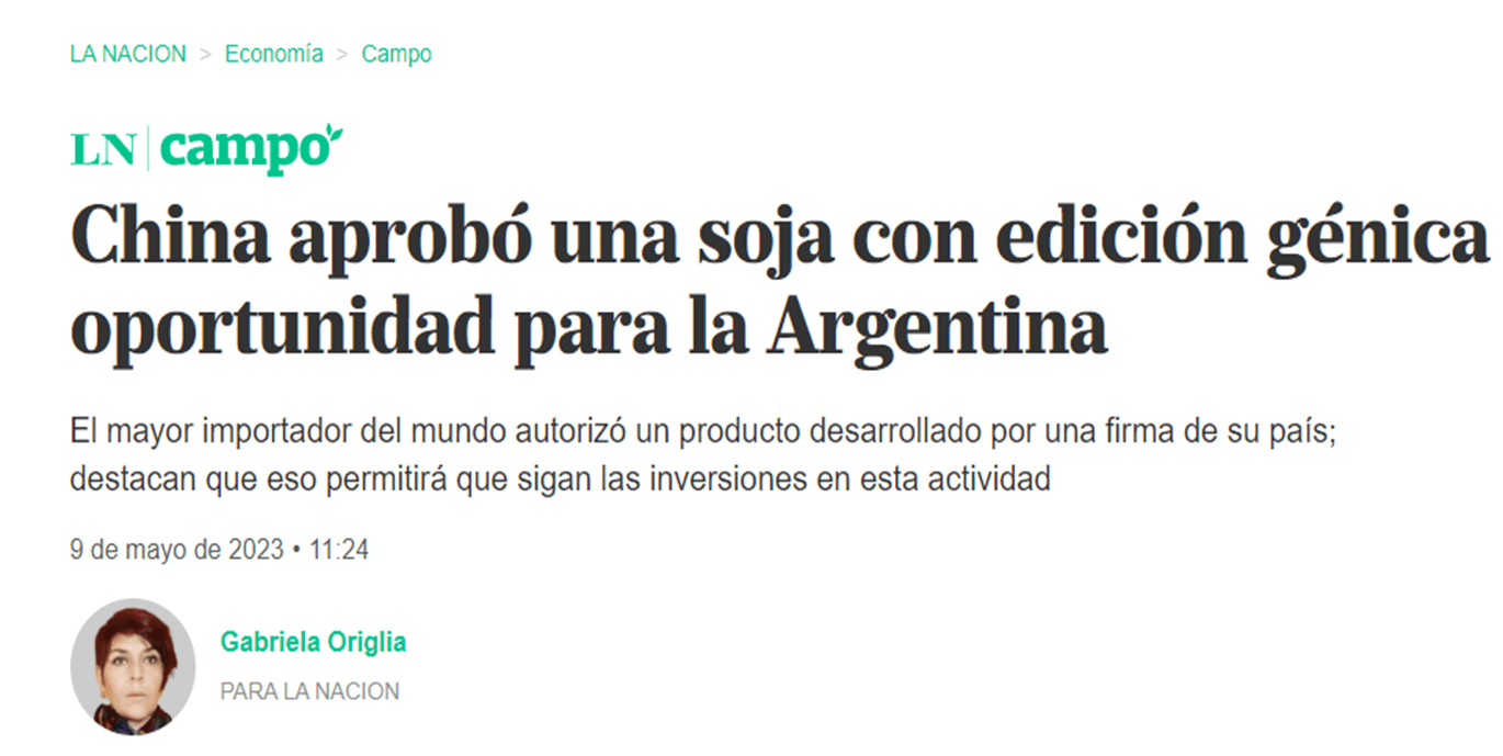 China approves edited soybean