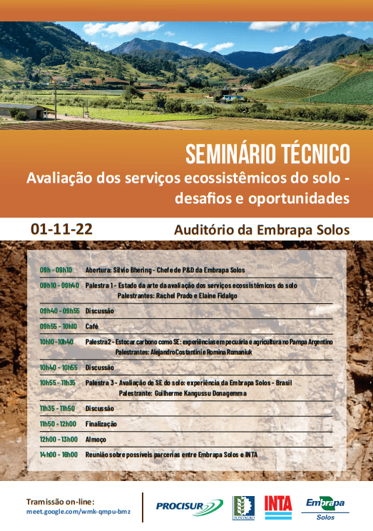 Seminario sobre 'Evaluación de los servicios ecosistémicos del suelo: desafíos y oportunidades' 