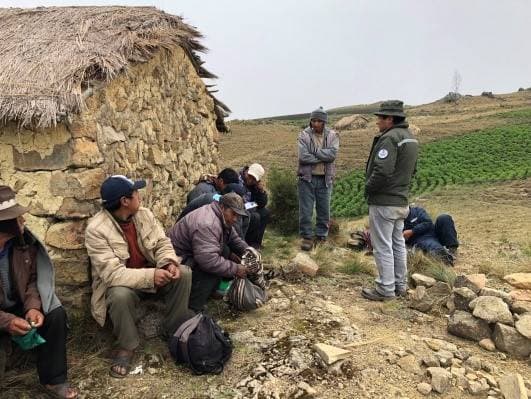 Día de campo en Bolivia