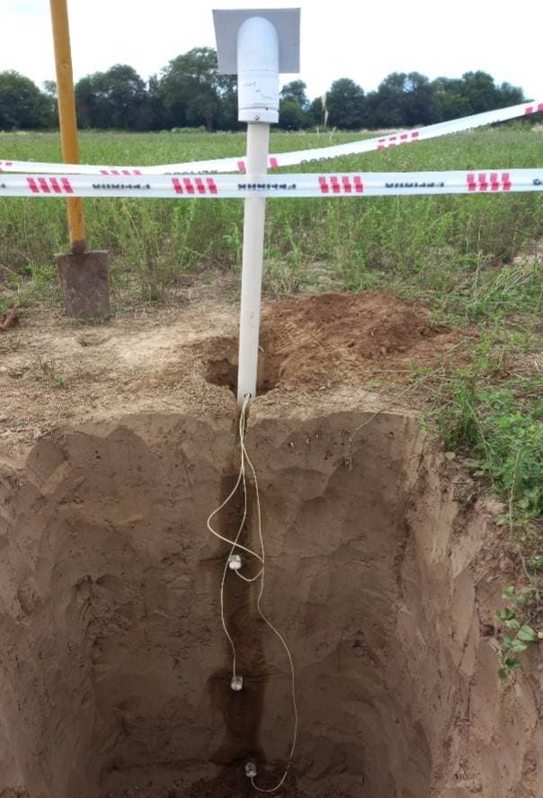 Sensores de humedad de suelo. Santiago del Estero, Argentina.