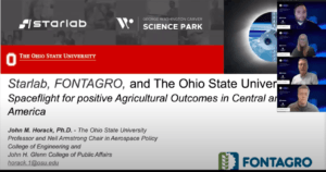Agricultural and Space Research Collaboration between Starlab, FONTAGRO, and The Ohio State University