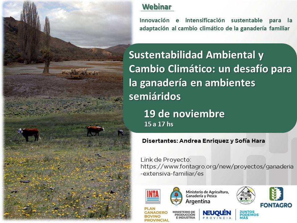 Webinar: Sustentabilidad Ambiental y Cambio Climático: un desafío para la actividad ganadera en ambientes semiáridos