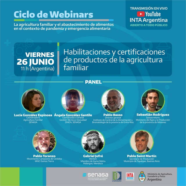 Habilitaciones y certificaciones de productos de la agricultura familiar