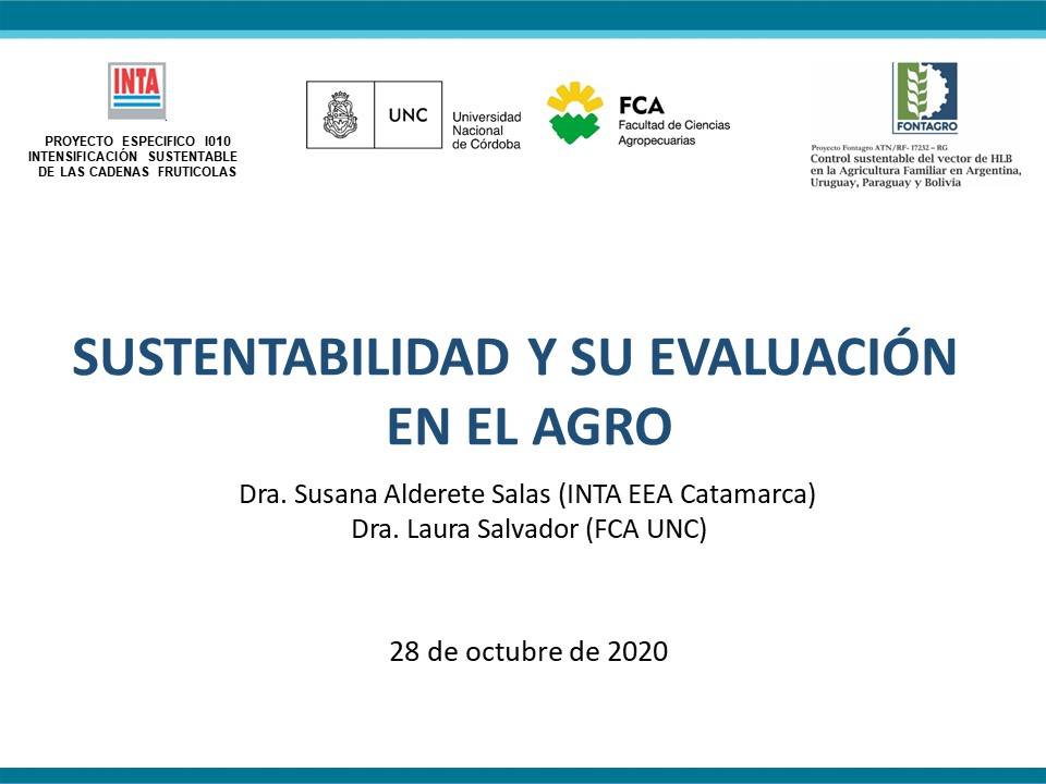 Evaluating sustainability
