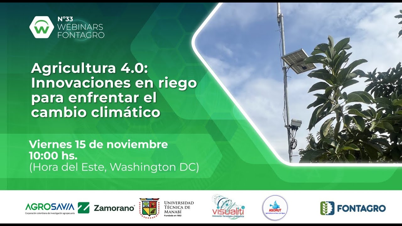 Webinar Agriculture 4.0: Irrigation innovations to takle Climate Change