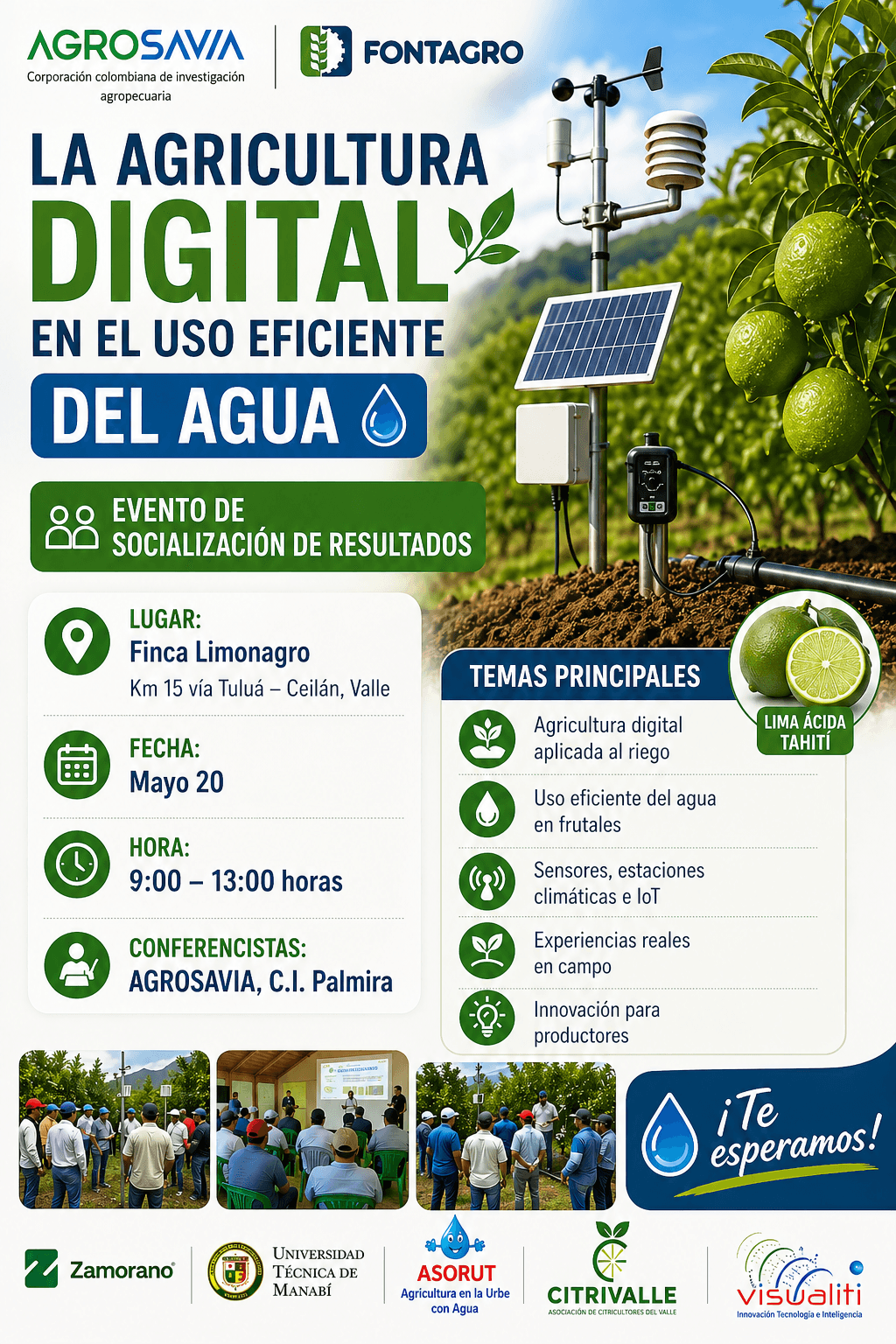 Event with producers and extensionists in Valle del Cauca.