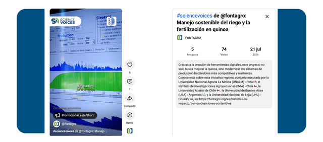 Sciencevoices, Patricio Sandaña: Sustainable irrigation and fertilization management in quinoa